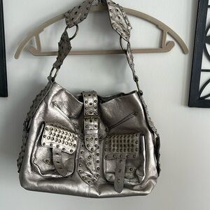 Betsey Johnson Leather Rockstar Shoulder Bag